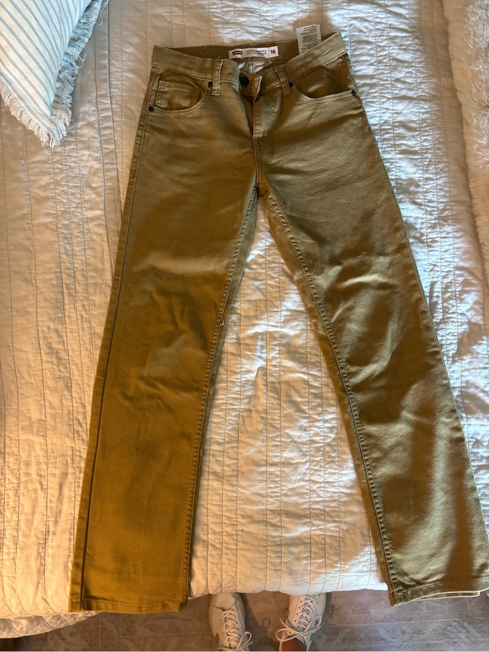 Levi's Tan Straight-Leg Jeans